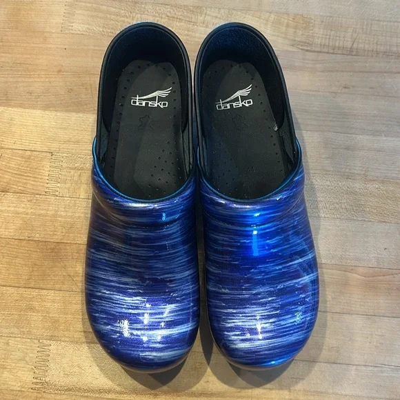 Dansko Clog Slip-On Blue Size 41 Like New - Picture 8 of 11